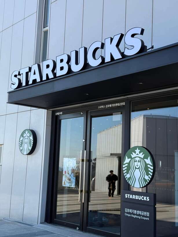 From Seoul: Aegibong Starbucks Observatory & DMZ View - Aegibong Peace Eco Park: gardens, stories, and a border view