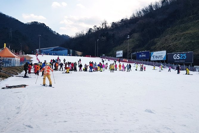Gangchon Elysian Ski Day Trip from Seoul - Getting fitted for ski equipment