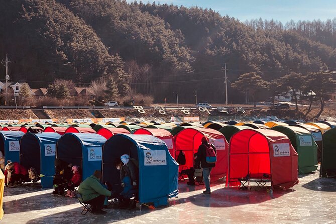 Korea Winter Ice Fishing Festival (Pyeongchang Trout Festival) - Sledding and other festival activities