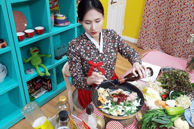 Korean Cooking Class with Grocery Shopping at Seoul Local Market - What you get for about $91.91