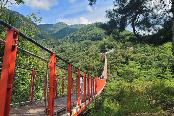 Private DMZ Tour and Suspension Bridge + Korean BBQ - Gamaksan Suspension Bridge adds fresh air and scenery