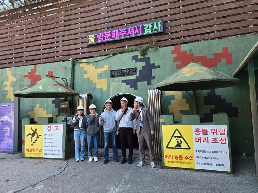 Seoul: DMZ 2nd Tunnel and Suspension Bridge Tour - Looking across the border at Cheorwon Peace Observatory
