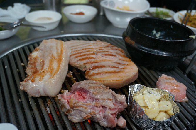 Seoul Night "Private Tour"(Korean BBQ, N-Tower, Seoul Fortress, Local Market) - Cheonggyecheon Stream after the lights come on