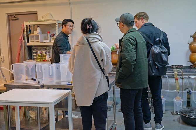 Soju Tasting at Distillery - story of 3 pigs - Expect strong pours, not casual sips