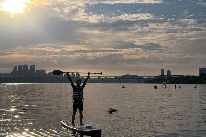 Stand Up Paddle Board (SUP) and Kayak Activities in Han River - Lotte World Tower from the water